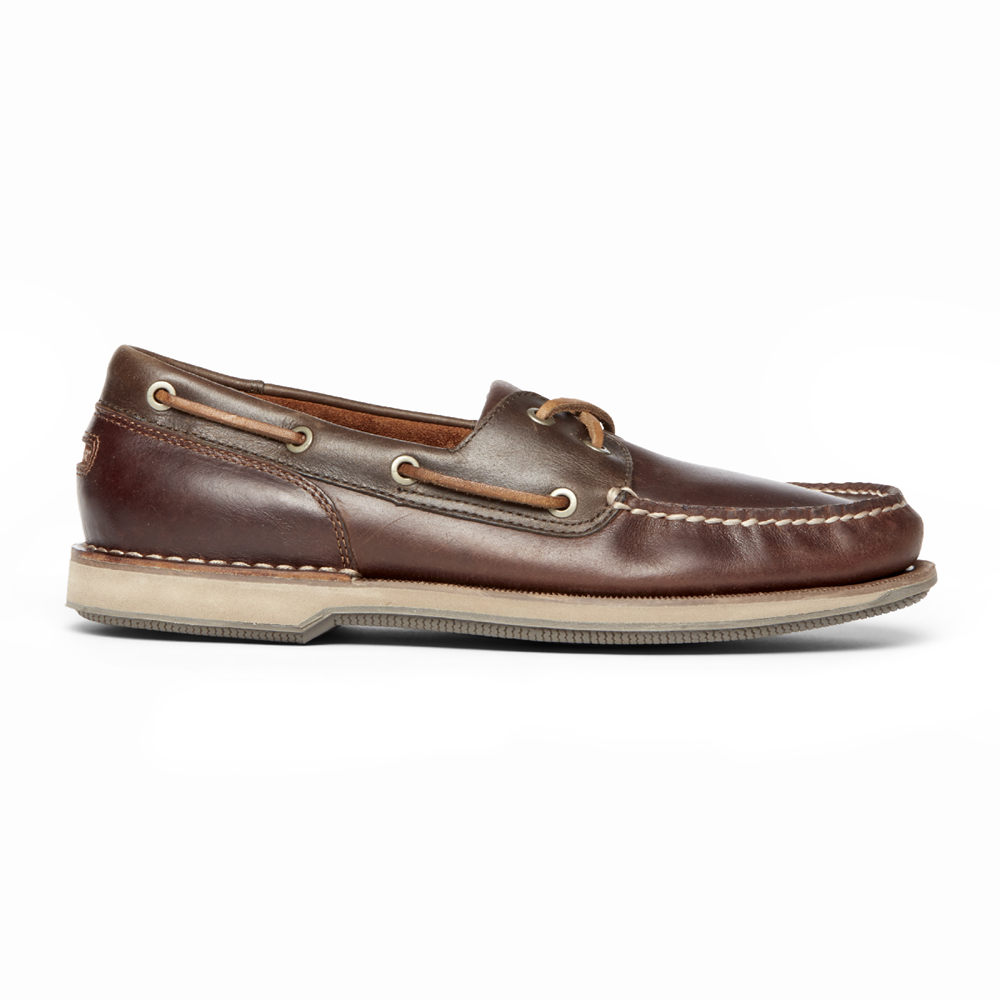 Rockport Singapore Mens Boat Shoes - Perth Brown - LN0347259